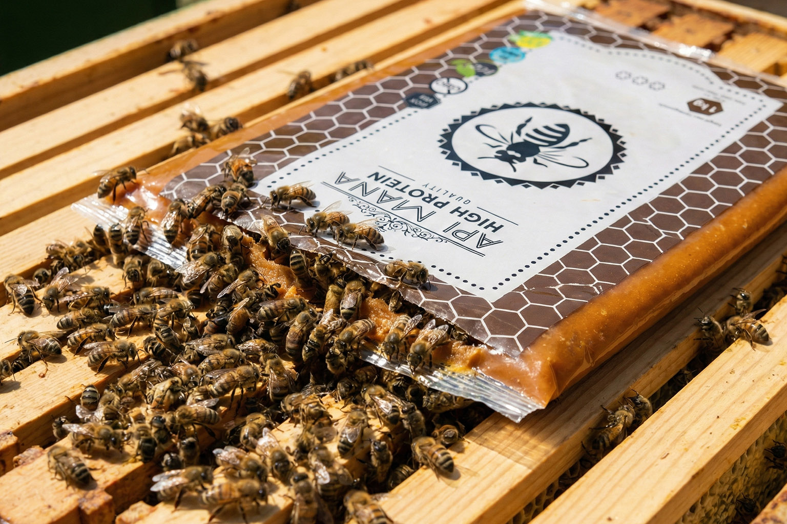 Balenie cukrového cesta Apimana High Protein na podporné kŕmenie včelstiev