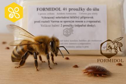 Varoaza clanky formidol – ilustračná fotografia k článku „Návod na použitie odparných dosiek Formidol 41 g“