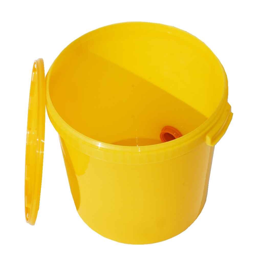 Nádoba na stáčanie 40 kg s ventilom - žltá
