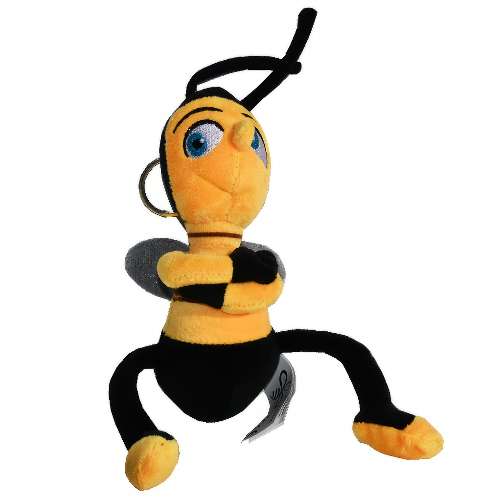 Plyšová včielka Bob s príveskom na kľúče - 24 cm