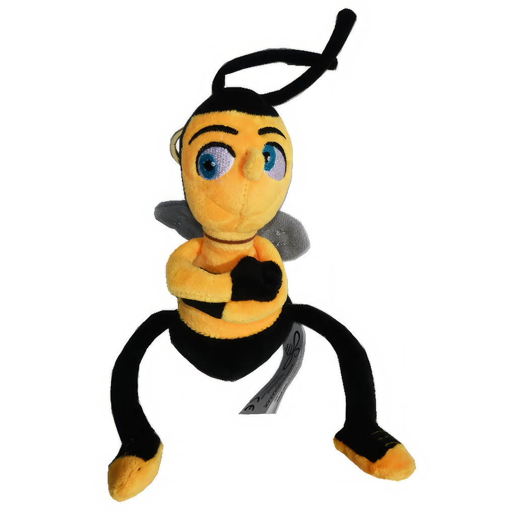 Plyšová včielka Bob s príveskom na kľúče - 24 cm