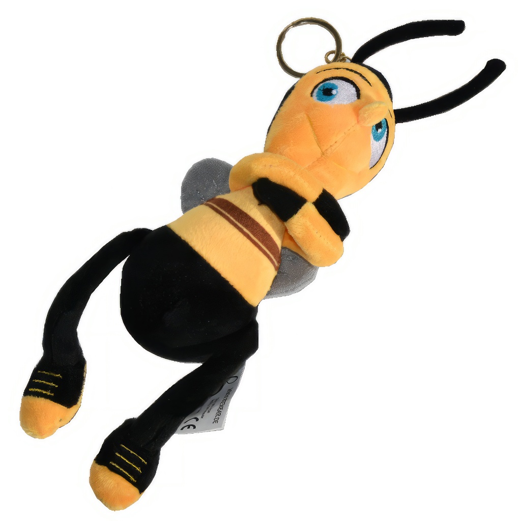 Plyšová včielka Bob s príveskom na kľúče - 24 cm