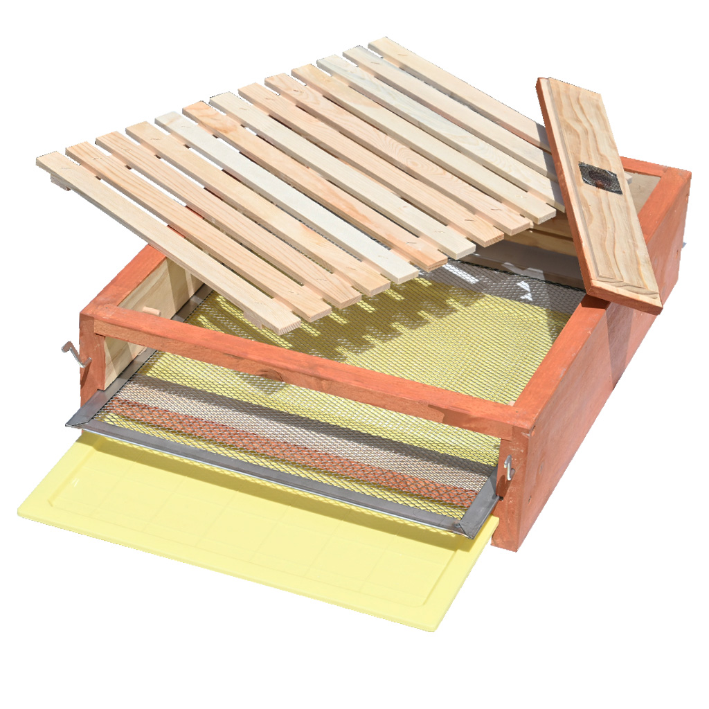 Celozasieťované varroa dno - Langstroth - komplet, nafarbené