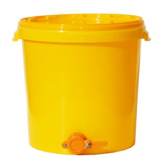 Nádoba na stáčanie 40 kg s ventilom - žltá