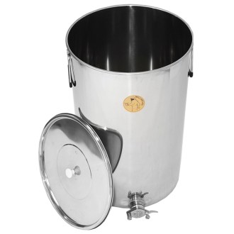 Stáčacia nádoba Mellarius MiniLine 100 kg - nerez kohút