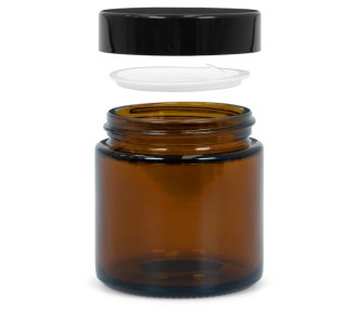 Sklenený kelímok z hnedého skla 100 ml