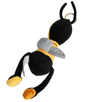 Plyšová včielka Bob s príveskom na kľúče - 24 cm