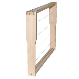 Rámik Langstroth 1/1 - 232 - Hoffman, stlačený, vypletený, s drážkou - 1 ks