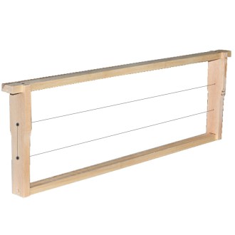 Rámik Langstroth 2/3 - 159 - Hoffman, vypletený, s múrmi, 1 ks