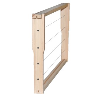 Rámik Langstroth 1/1 - 232 - Hoffman, vypletený, s múrmi, s drážkou 1 ks