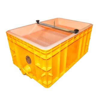 Tanier na odviečkovanie s tŕňom Mellarius - plast vaňa - nerez