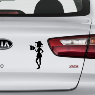 Samolepka včelárka - čierna