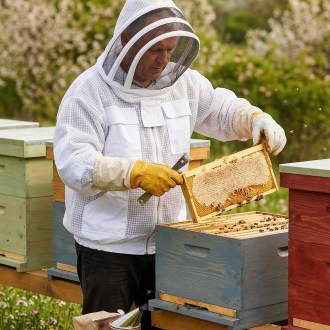 Profi bunda včelárska s kuklou veľ: S-XXL