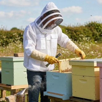 Profi bunda včelárska s kuklou veľ: S-XXL