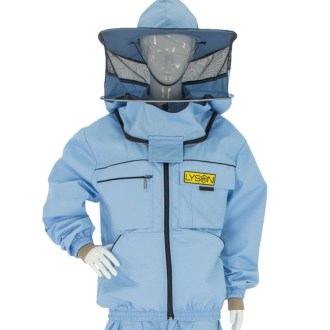 Včelárska bunda s klobúkom - modrá - Lysón, veľ.: S-XXL