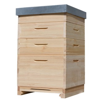 Drevený úľ Dadant Blatt na 12 rámikov - 1x 300   3x 145