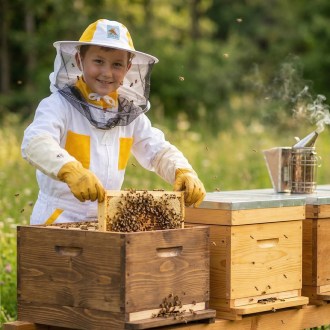 Detská včelárska kombinéza, veľ.: 104–164