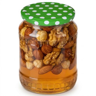 Viečko na pohár TO 82 - Bodky - zelené