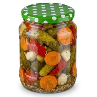 Viečko na pohár TO 82 - Bodky - zelené