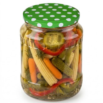 Viečko na pohár TO 82 - Bodky - zelené