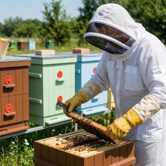 Profi kombinéza včelárska s kuklou veľ: S-XXL