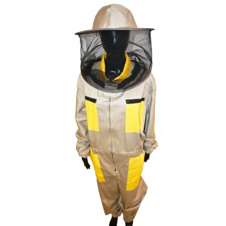 Kombinéza včelárska s klobúkom, béžová veľ,: S-XXXL - CZ