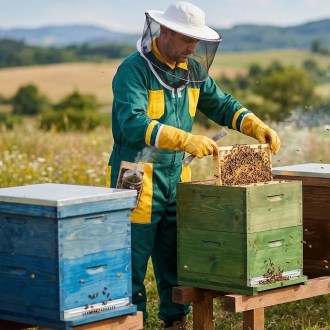 Kombinéza včelárska, zel. - CZ veľ.: 52-60