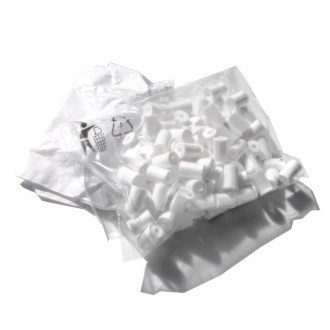 Medzerníky s klinec. - biele - 100 kusov