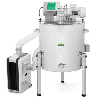 Dvojplášťové miešacie zariadenie ApiCera® s ohrevom a sušičkou - 185 kg