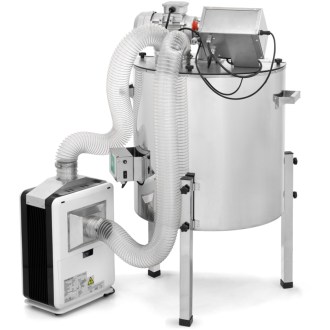 Dvojplášťové miešacie zariadenie ApiCera® s ohrevom a sušičkou - 185 kg