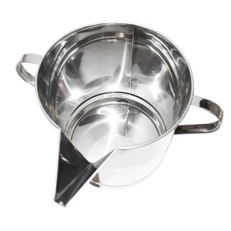 Vedro s výlevkou pod medomet 14 kg - nerez