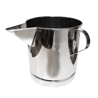 Vedro s výlevkou pod medomet 14 kg - nerez