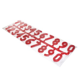 Plastové čísla - 21 kusov - pl