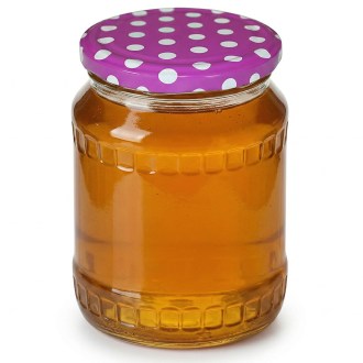 Viečko na pohár TO 82 - Bodky - purpurové