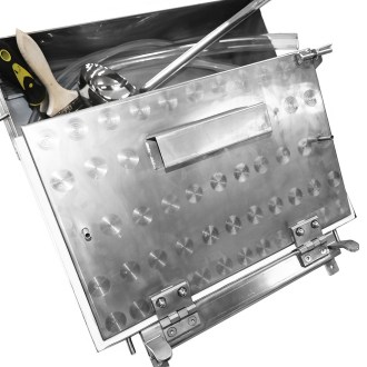 Ručný lis na medzistienky - chladený vodou - 420 x 205 mm