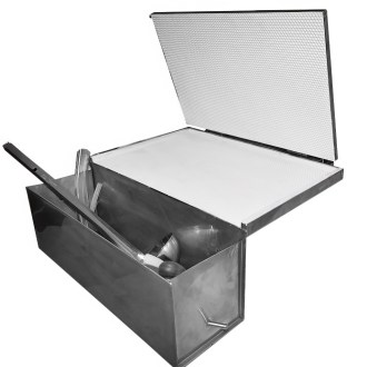 Ručný lis na medzistienky - chladený vodou - 420 x 205 mm