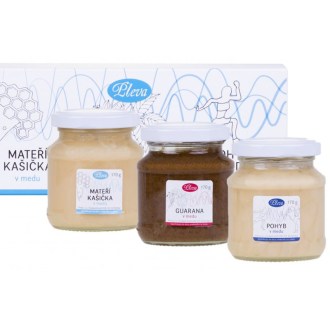 Pleva medy - materská kašička, guarana a pohyb v mede - 3 x 170 g