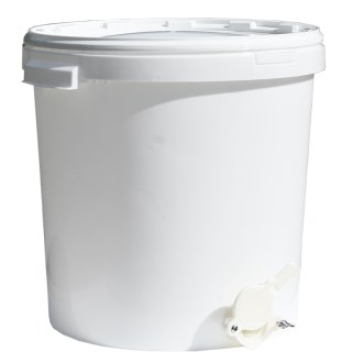 Nádoba na stáčanie 40 kg s ventilom - biela