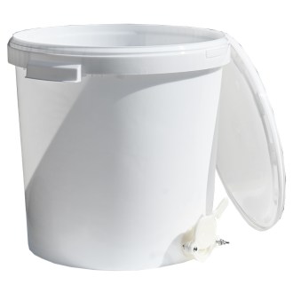 Nádoba na stáčanie 40 kg s ventilom - biela