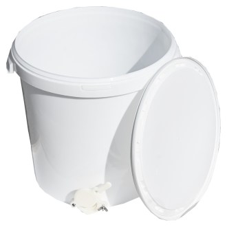 Nádoba na stáčanie 40 kg s ventilom - biela
