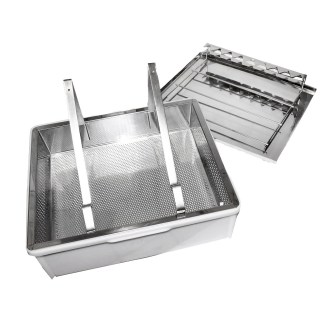 Tanier na odviečkovanie ApiNord - nerez - s odkl. 1 rámik.