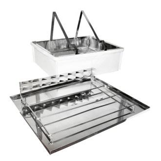 Tanier na odviečkovanie ApiNord - nerez - s odkl. 1 rámik.