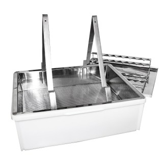 Tanier na odviečkovanie ApiNord - nerez - s odkl. 2 rámik.