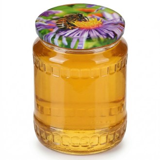 Viečko na pohár TO 82 - Fialový kvet - HO19