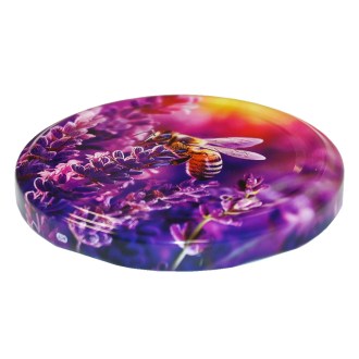 Viečko na pohár TO 82 - Včela a levanduľa 700 ks - celá krabica - HO17		