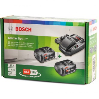 Sada: nabíjačka AL1830CV + 2 batérie PBA 2,5Ah BOSCH