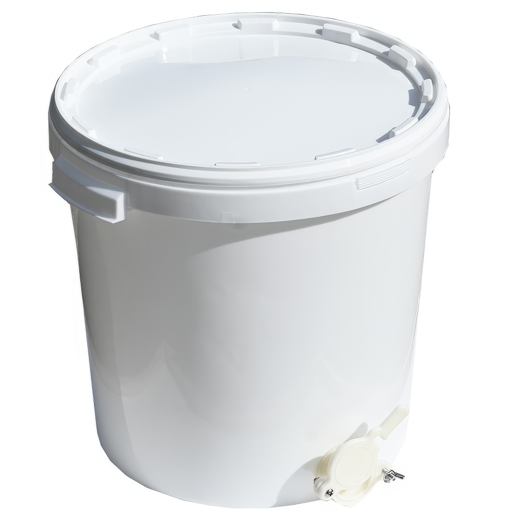 Nádoba na stáčanie 40 kg s ventilom - biela