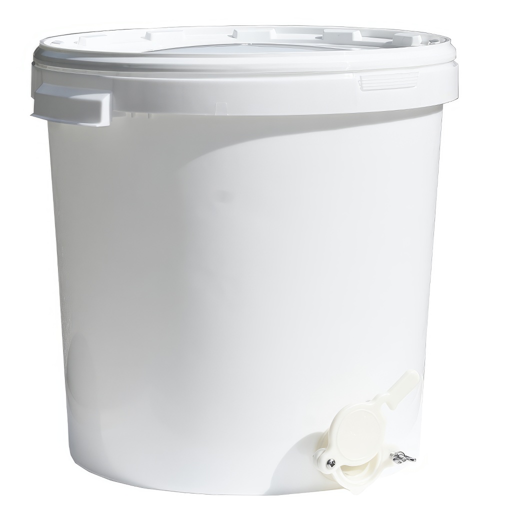 Nádoba na stáčanie 40 kg s ventilom - biela