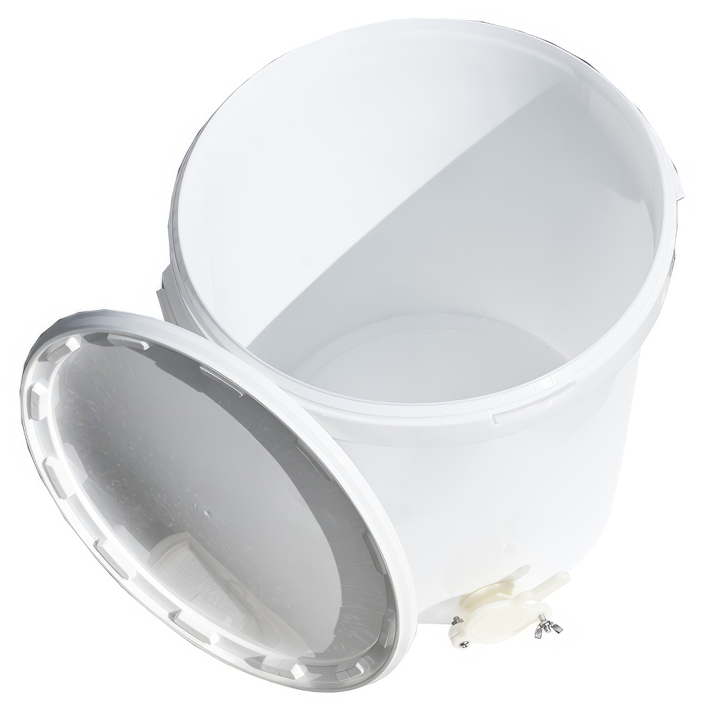 Nádoba na stáčanie 40 kg s ventilom - biela