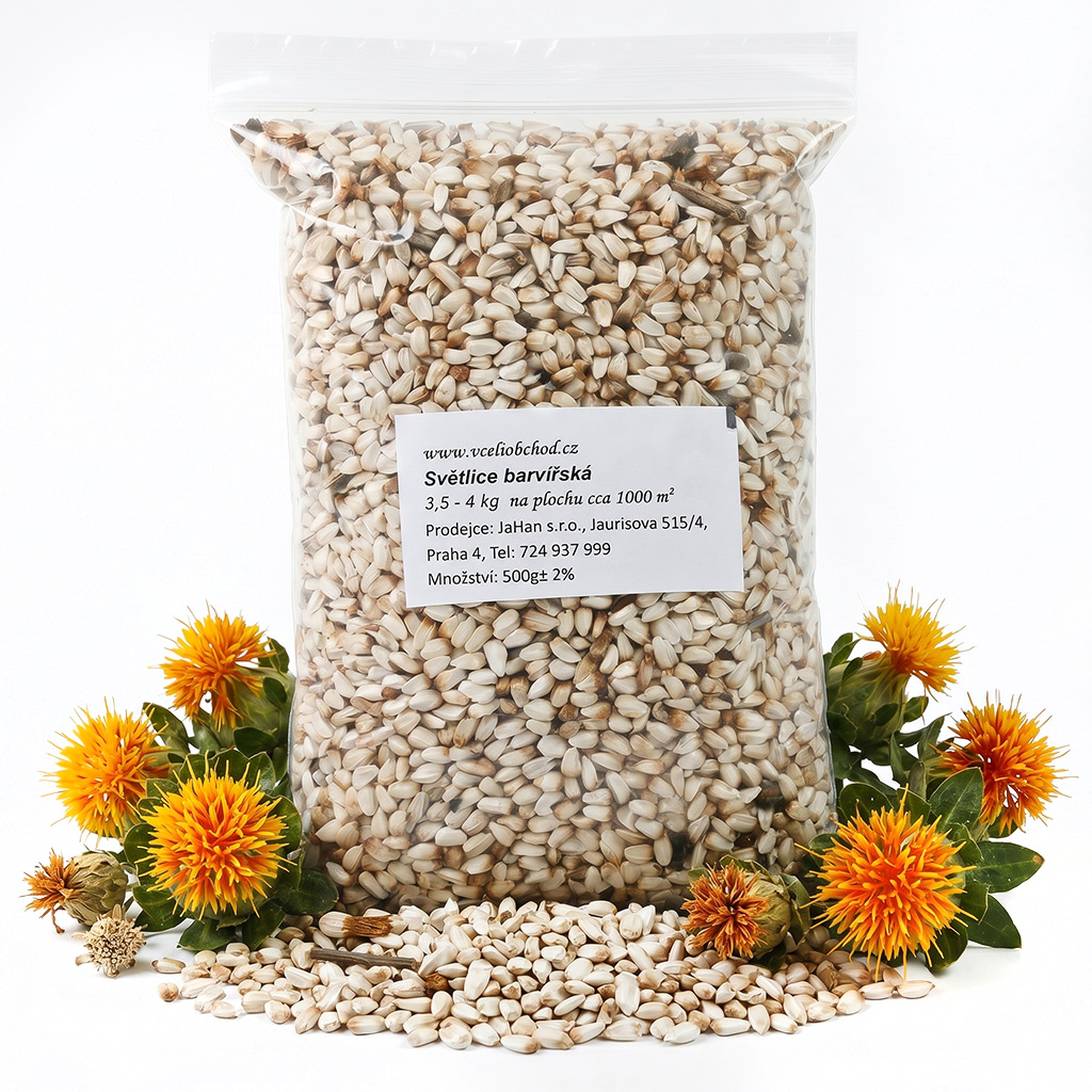 Svetlica farbiarska saflor (semená / včelia pastva) - 0,5 kg